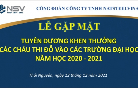 Thép Việt – Sing gặp mặt trực tuyến tuyên dương các cháu đỗ đại học năm 2021