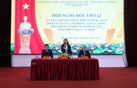 Thép Việt - Sing tham dự Hội nghị đối thoại thực hiện chính sách pháp luật về BHXH