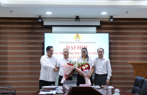 CÔNG ĐOÀN CÔNG TY TNHH NATSTEELVINA CHỈ ĐẠO THÀNH CÔNG ĐẠI HỘI CÔNG ĐOÀN CÁC BỘ PHẬN NHIỆM KỲ 2025-2030