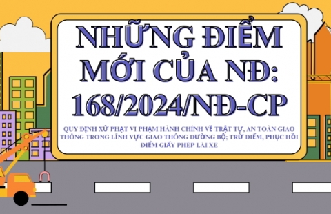 Những điểm mới của nghị định 168/2024/NĐ-CP