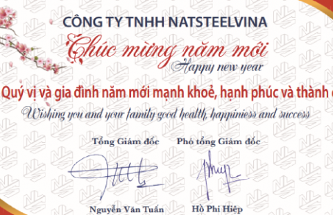 Công ty TNHH NatSteelVina đến chúc Tết khách hàng nhân dịp Tết cổ truyền Tân Sửu.